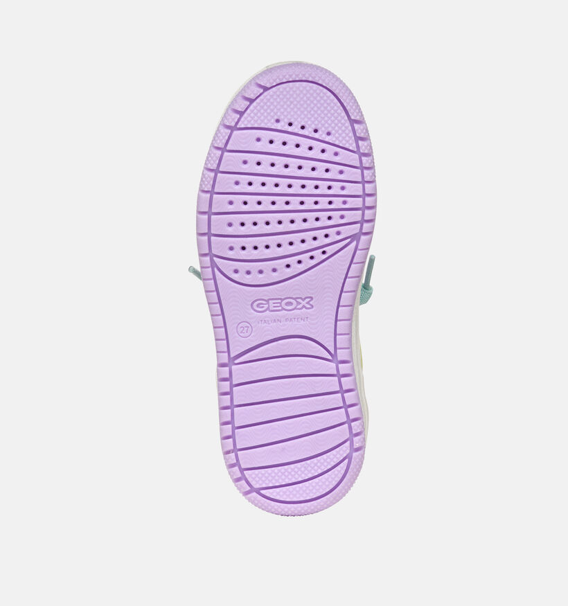 Geox Washiba Witte/Pastel Sneakers voor meisjes (370118) - geschikt voor steunzolen