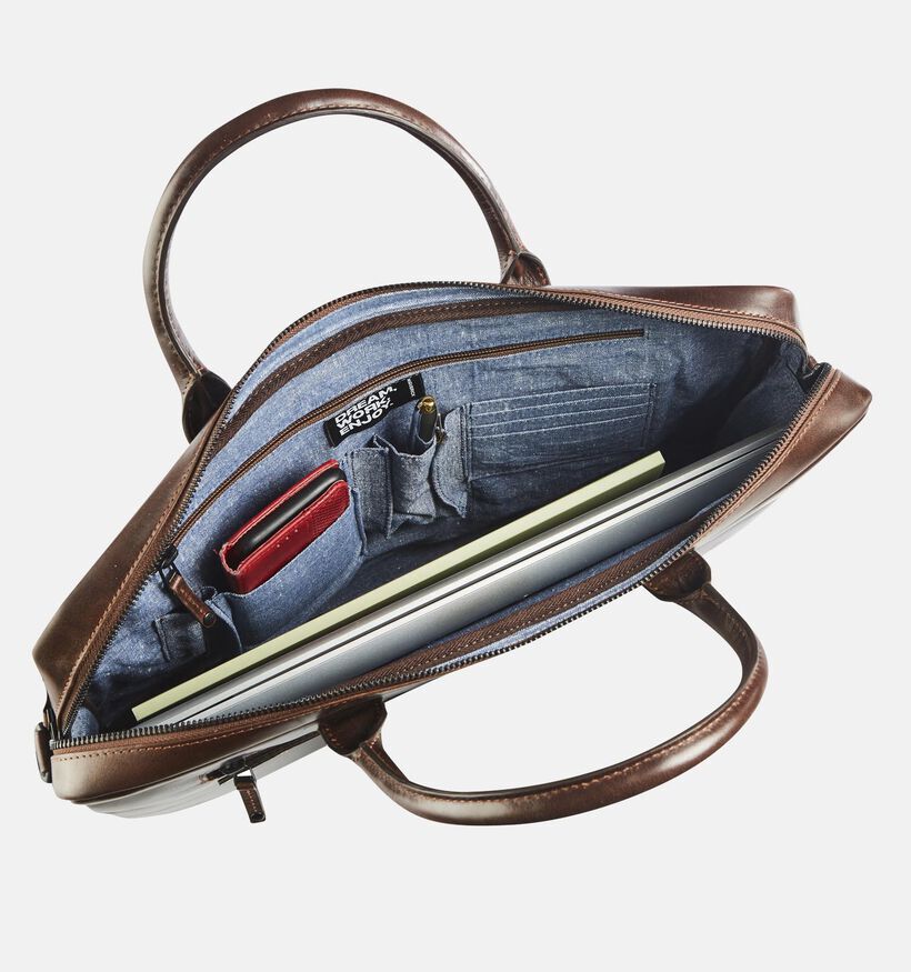 Maverick Bruine Laptoptas voor heren (384111)