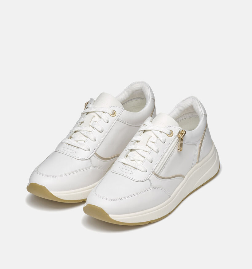Geox Cristael Witte Sneakers voor dames (351682) - geschikt voor steunzolen