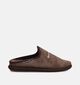 River Woods Hendrik Corduroy Pantoufles en Marron pour hommes (381212) - pour semelles orthop&eacute;diques