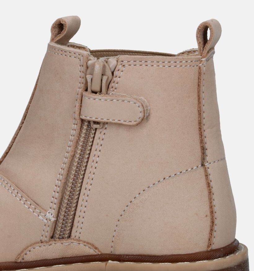 Milo & Mila Beige Boots voor jongens, meisjes (332094) - geschikt voor steunzolen