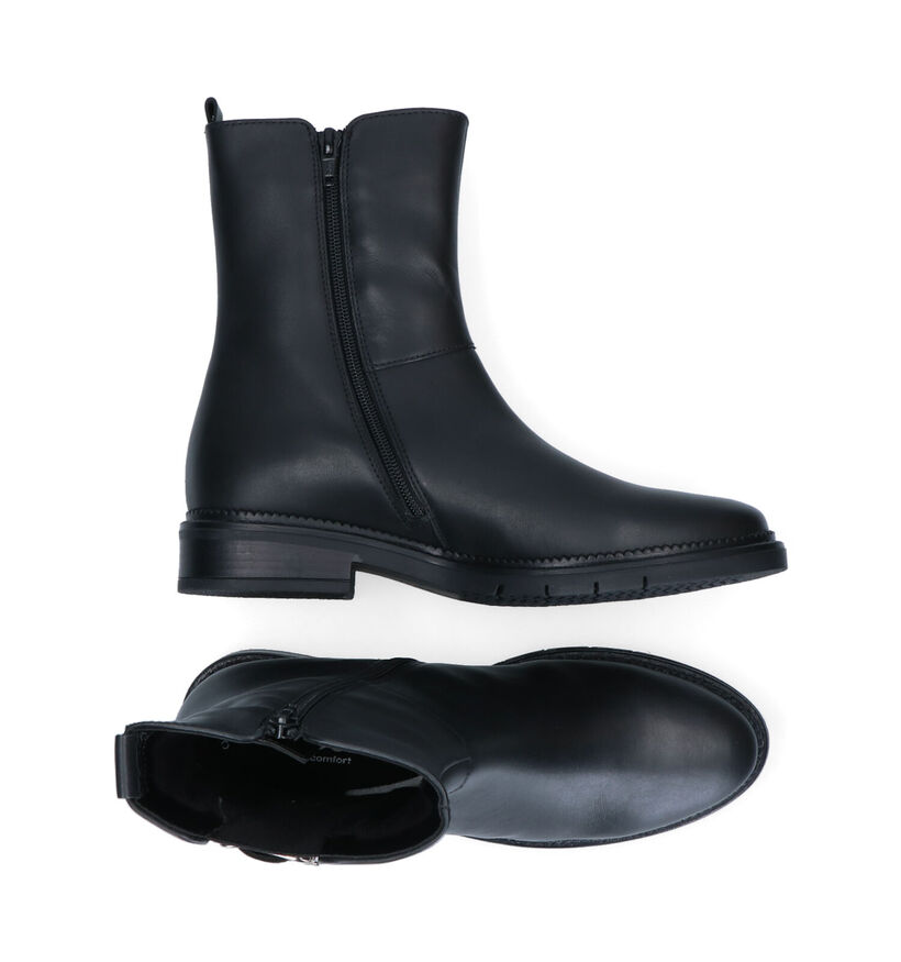 Gabor OptiFit Bottines en Noir en cuir (297469)