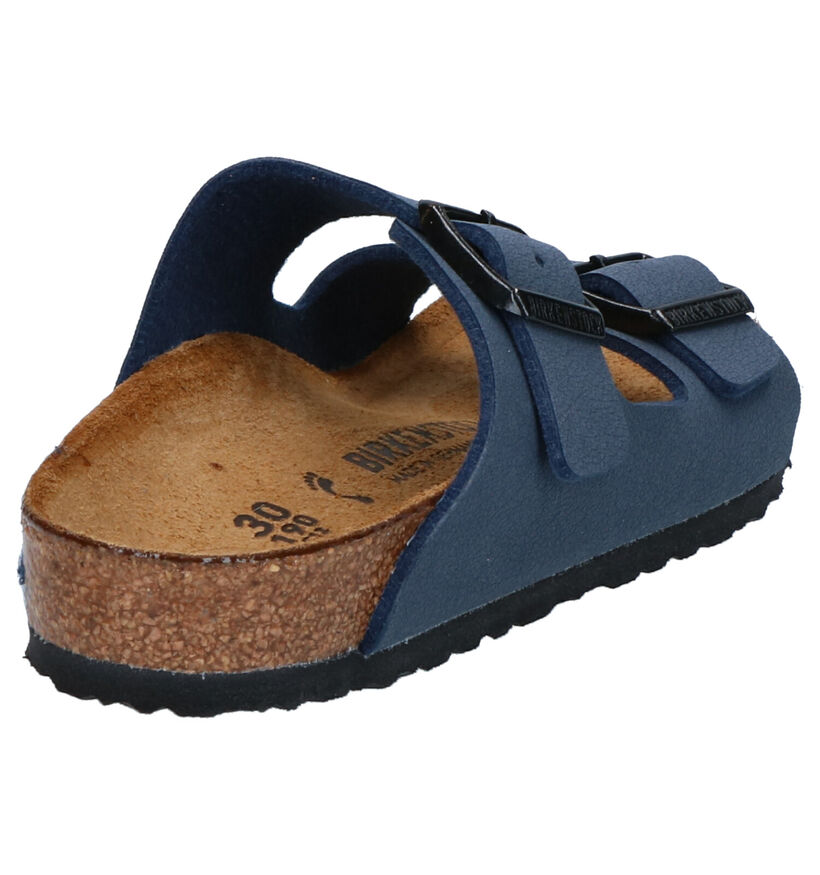 Birkenstock Arizona Birko Flor Zwarte Slippers voor jongens (338071)