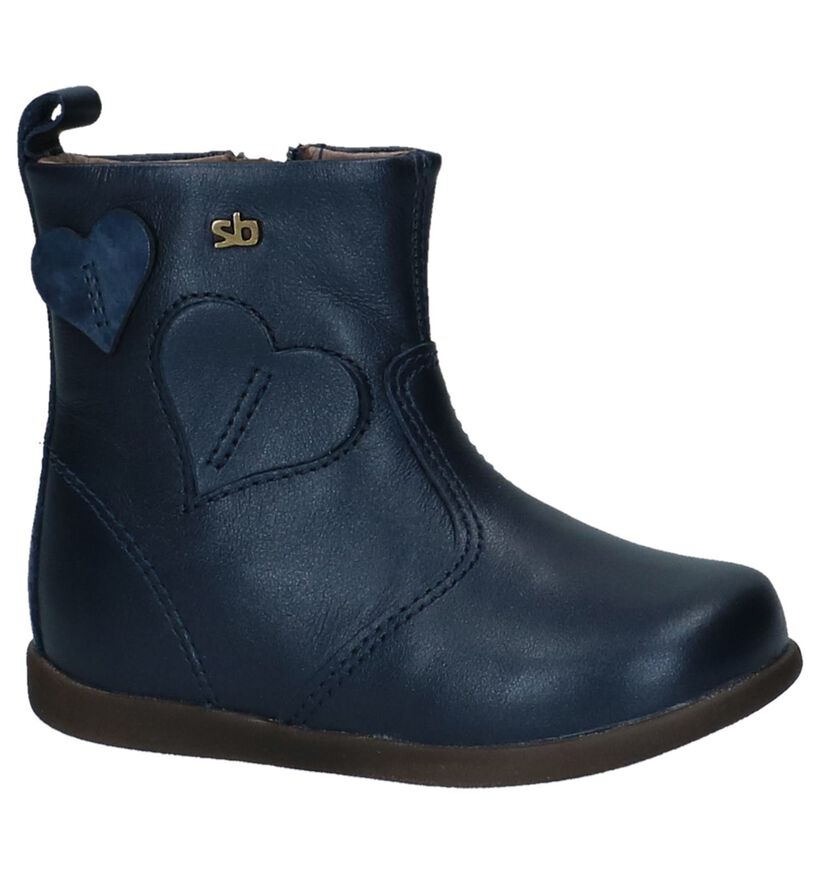 STONES and BONES Bottes basses en Bleu foncé en cuir (223382)