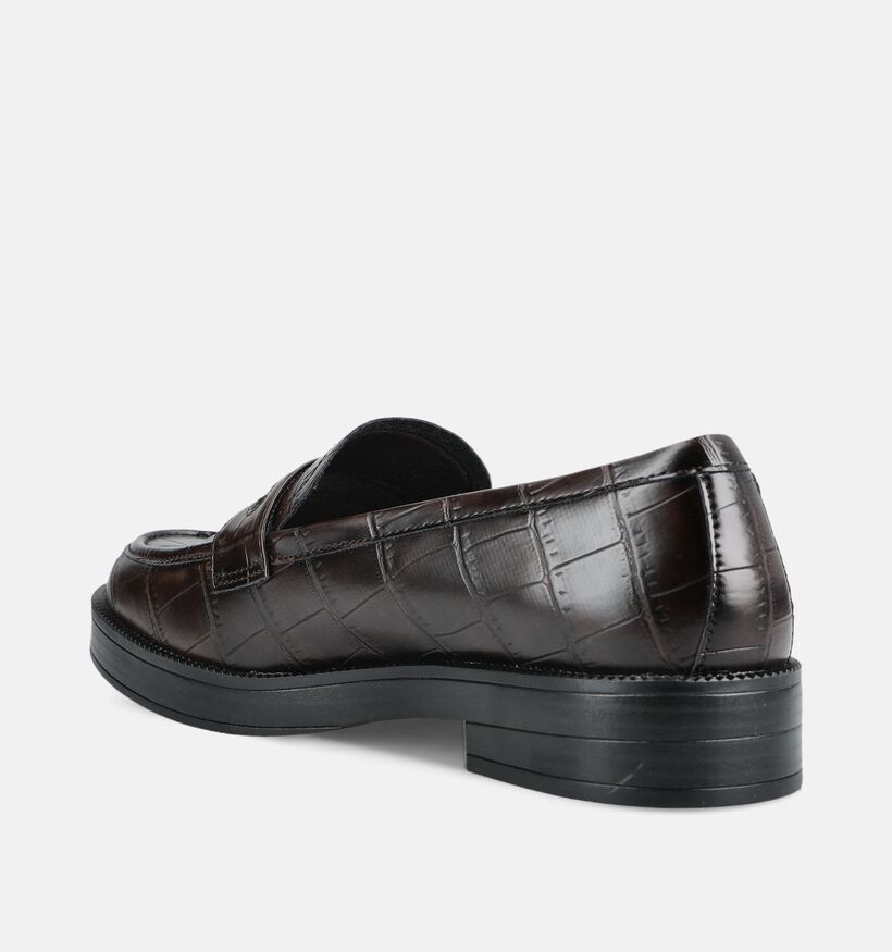 Tamaris Donkerbruine Loafers voor dames (376709)