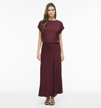 Vila Blouses Bruin/Rood/Bordeaux/Groen