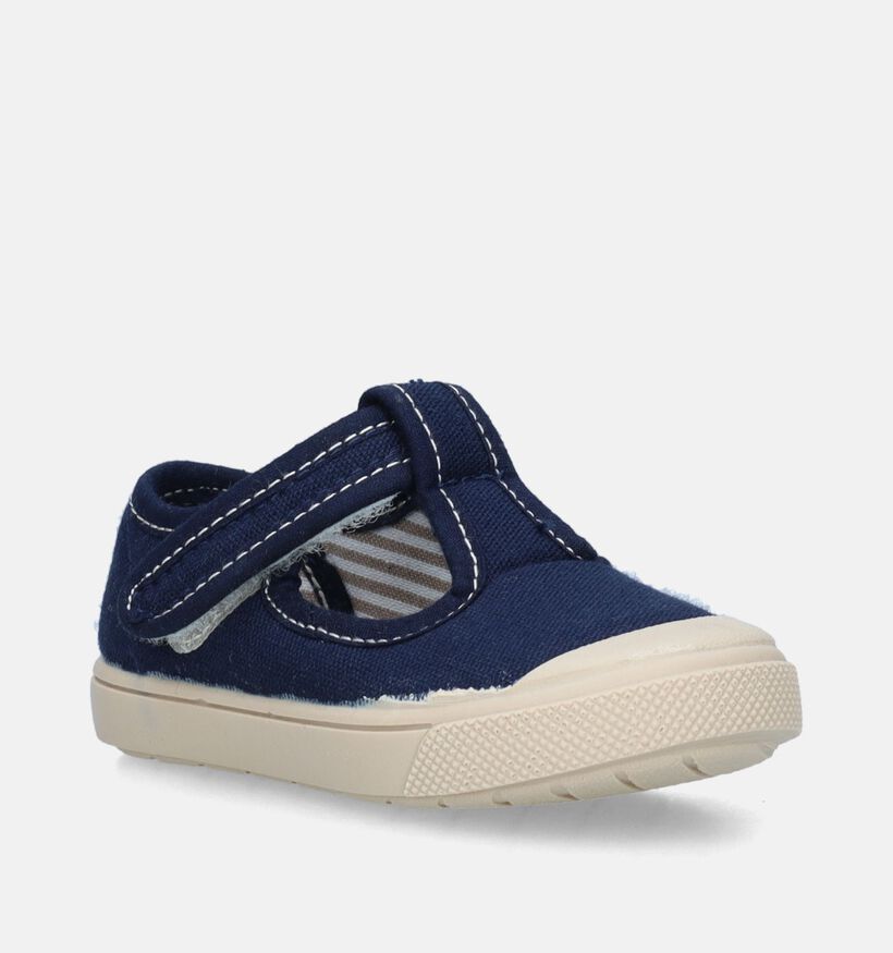 Ani Chaussures à scratch en Bleu pour garçons (340009)