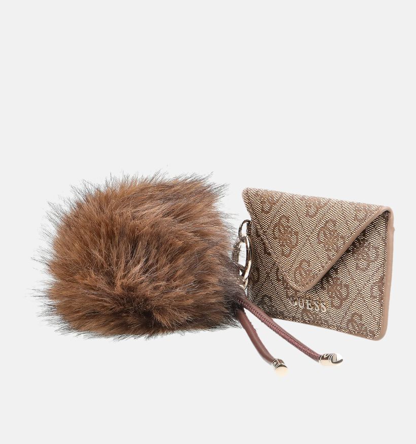 Guess Latte Logo Bag Charm en Marron/Or pour femmes (381222)