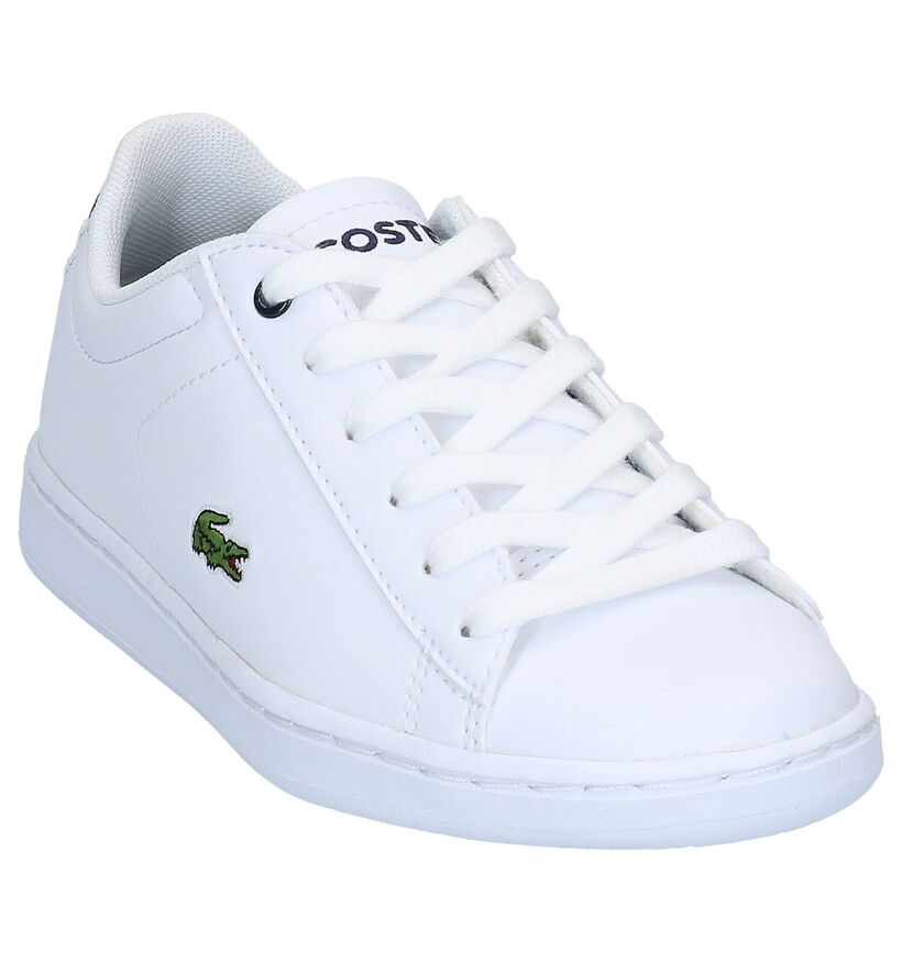 Lacoste Carnaby Evo Witte Veterschoenen in leer (289809)