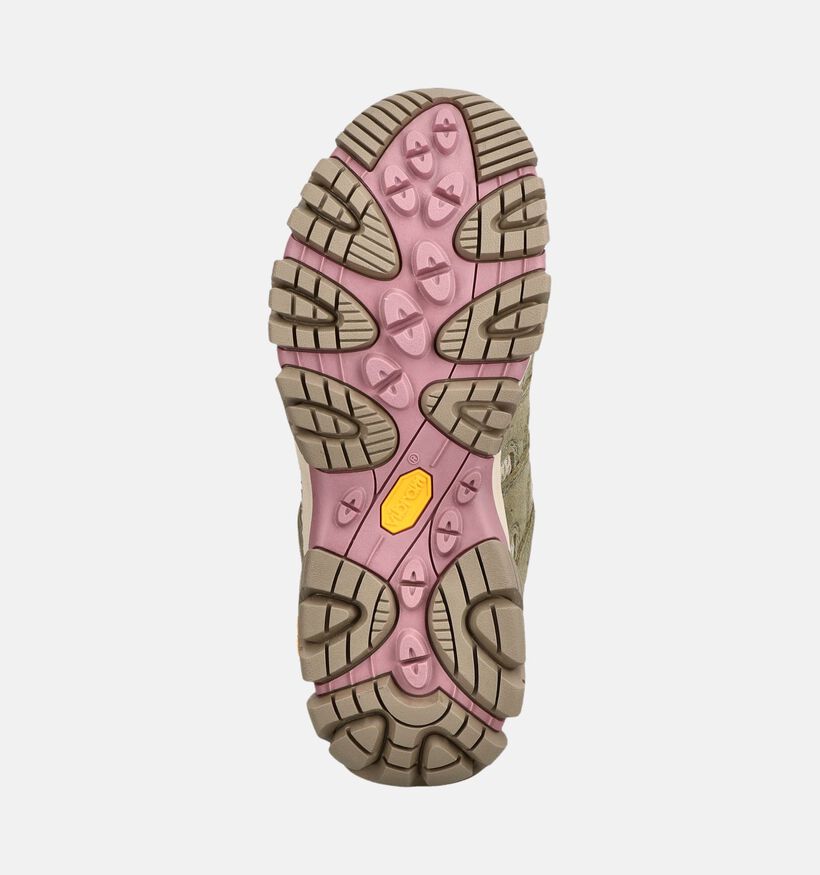 Merrell MOAB 3 Mid GTX Groene/Roze Halfhoge Wandelschoenen voor dames (377646) - geschikt voor steunzolen