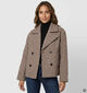 Vero Moda Curve Jackieline Bruine Korte Jas voor dames (378125)