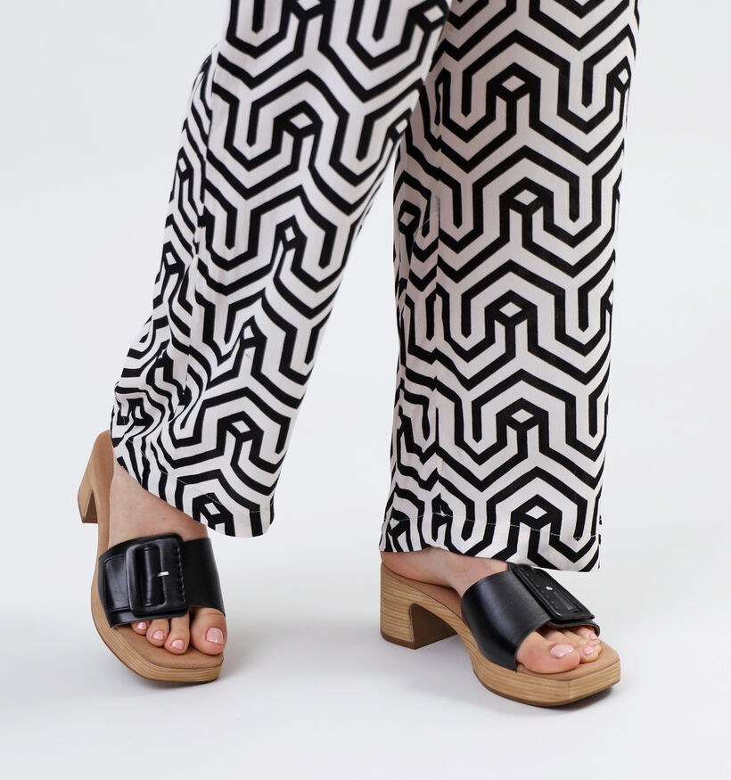 Comfort Nu-pieds à talons en Noir pour femmes (324817)