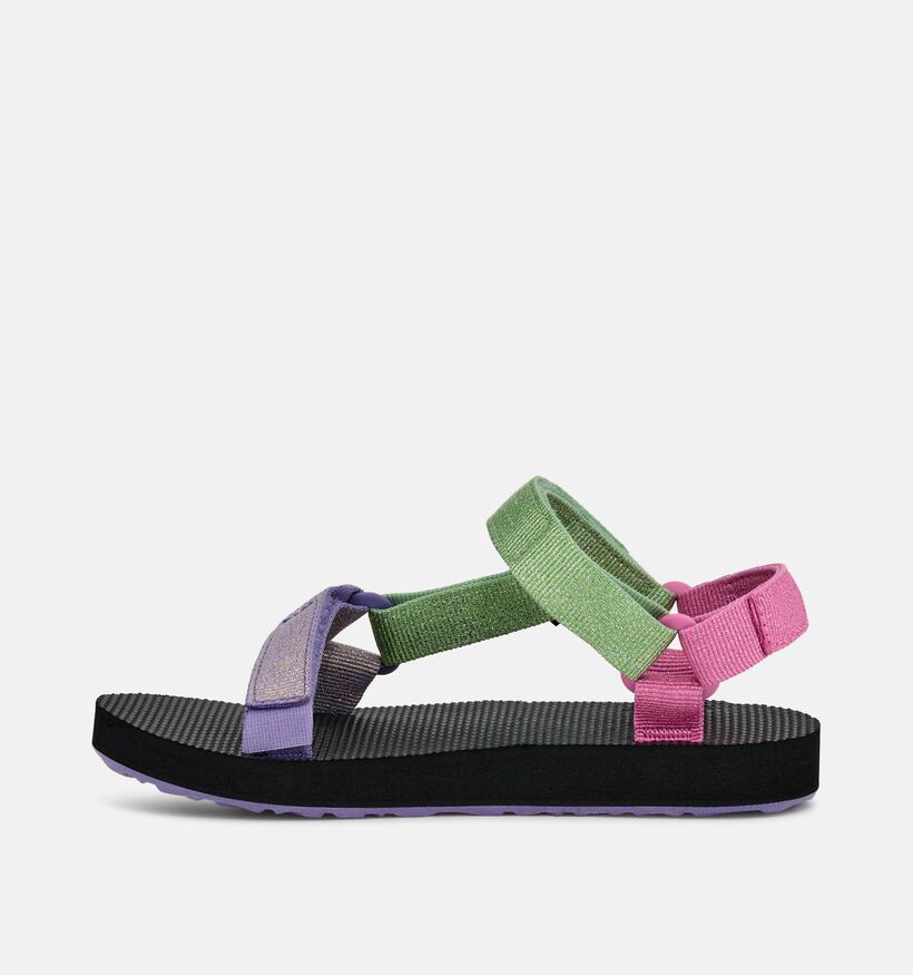 Teva Original Universal Metallic Groene/Roze Sandalen voor meisjes (370243)