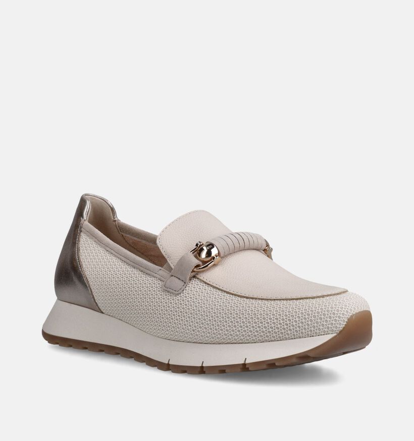 Gabor Mocassins en Beige pour femmes (368346) - pour semelles orthop&eacute;diques