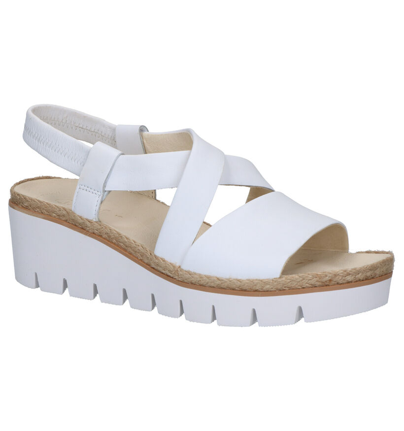 Gabor Best Fitting Witte Sandalen in leer (271627)