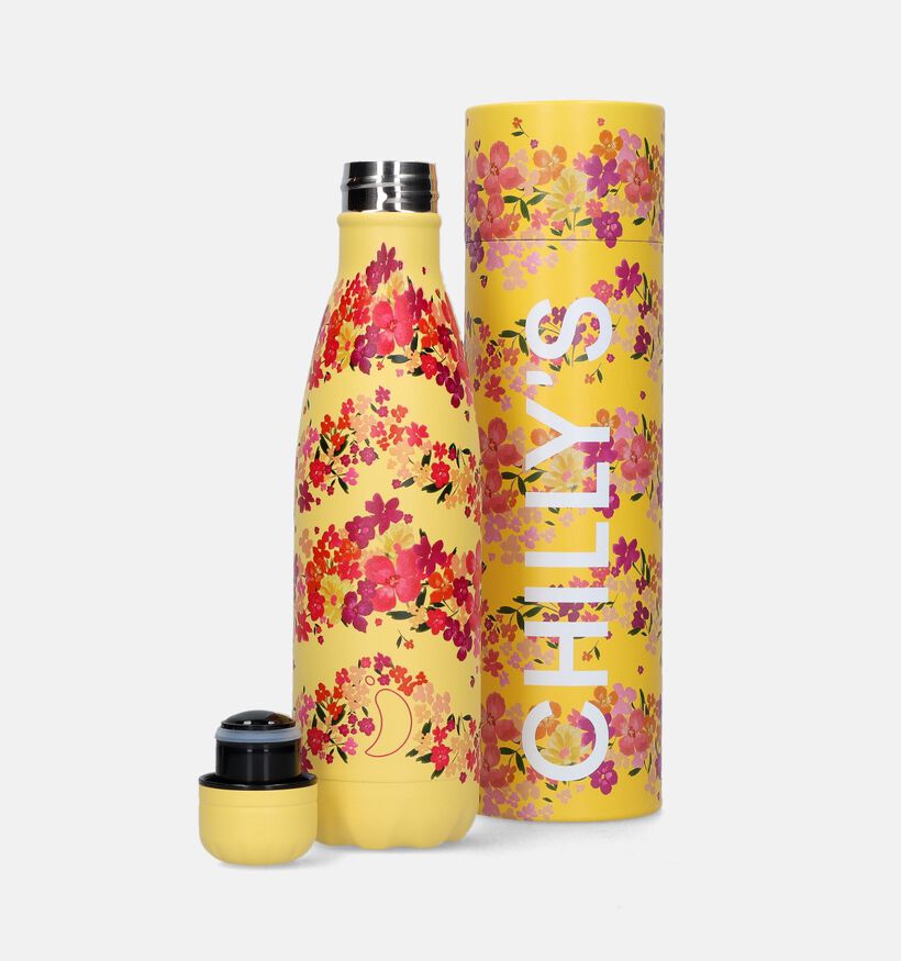 Chilly’s x Floral Zig Zag Ditsy Gourde en Jaune 500 ml pour femmes, filles (343556)