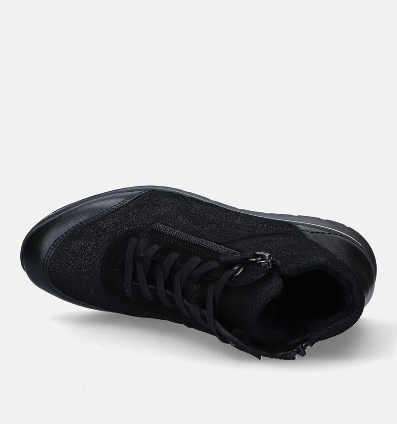 Solemade Ruby 77 Zwarte Sneakers Met Sleehak voor dames (331667) - geschikt voor steunzolen