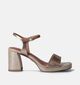 Tamaris Bronzen Sandalen met blokhak voor dames (354388)
