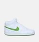 Nike Court Vision Mid Baskets en Blanc pour femmes (334877) - pour semelles orthopédiques