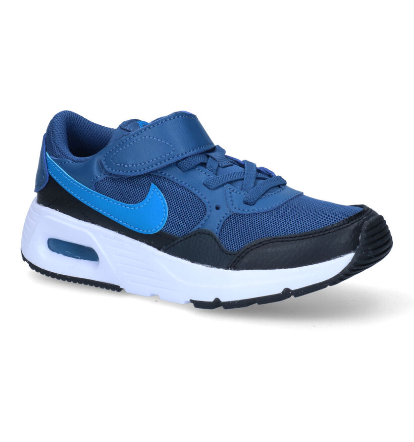 Nike Air Max Blauwe Sneakers in leer (308968)
