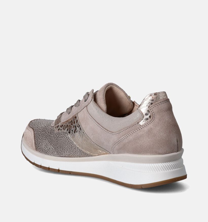 Gabor OptiFit Beige Sneakers voor dames (352068) - geschikt voor steunzolen