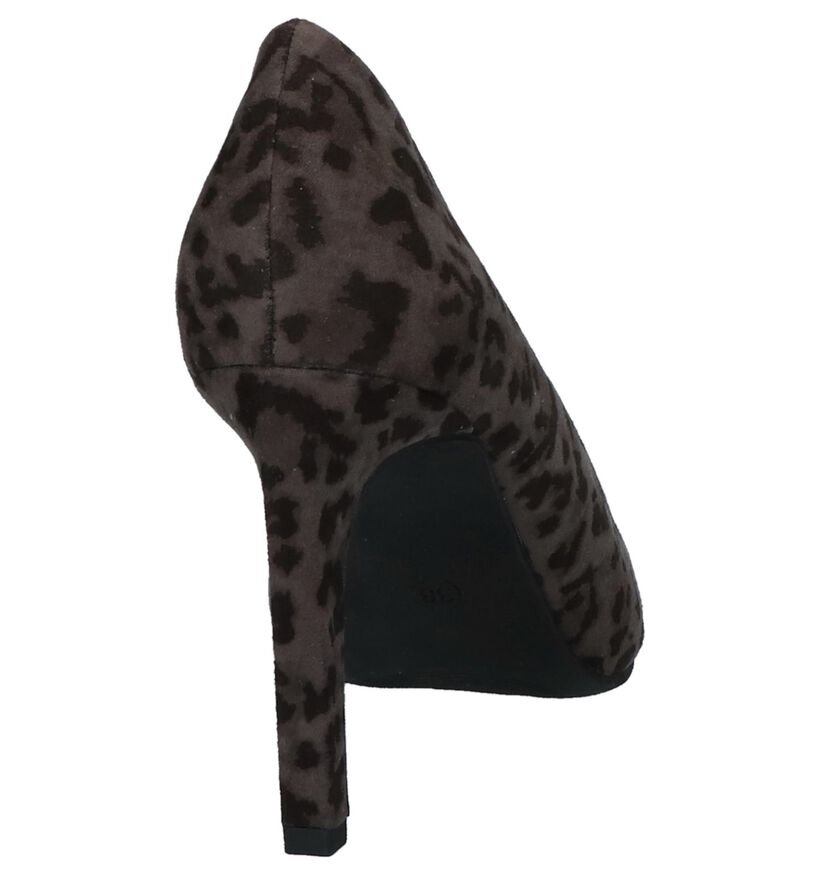 Marco Tozzi Talons hauts en Gris foncé en textile (234253)