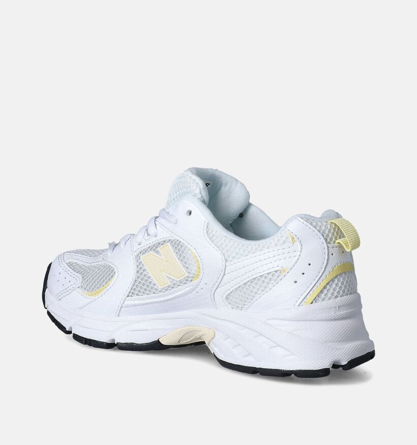 New Balance 530 Baskets en Blanc pour filles, garçons (353446) - pour semelles orthopédiques