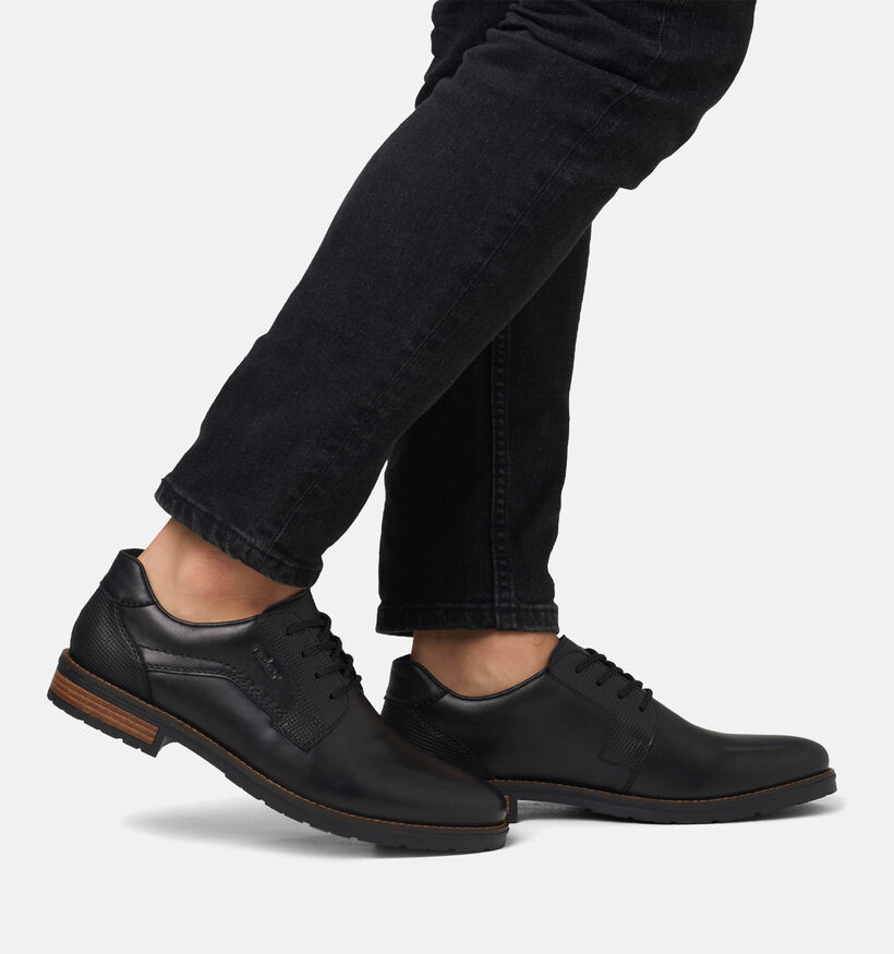 Rieker Zwarte Geklede Schoenen voor heren (360452) - geschikt voor steunzolen