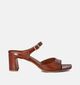 Laurent David Cognac Sandalen met hak voor dames (357836)