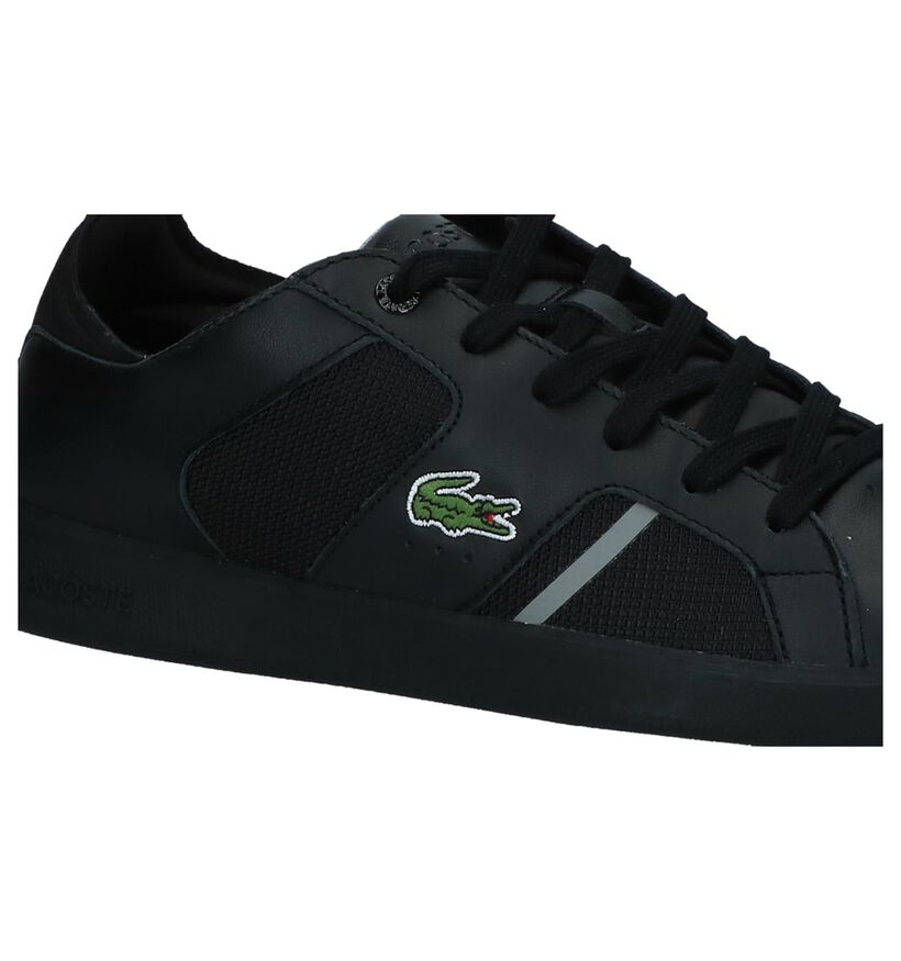 Zwarte Sneakers Lacoste Novas in leer (222701)