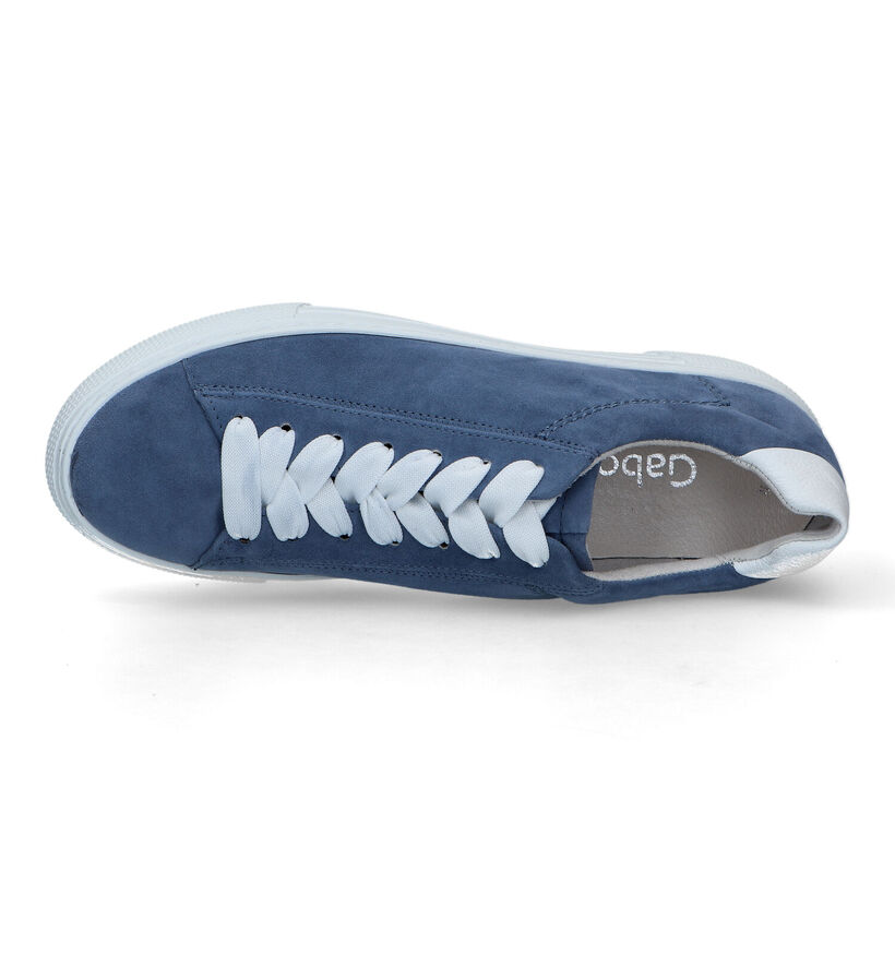 Gabor Comfort Chaussures à lacets en Bleu pour femmes (323158) - pour semelles orthopédiques