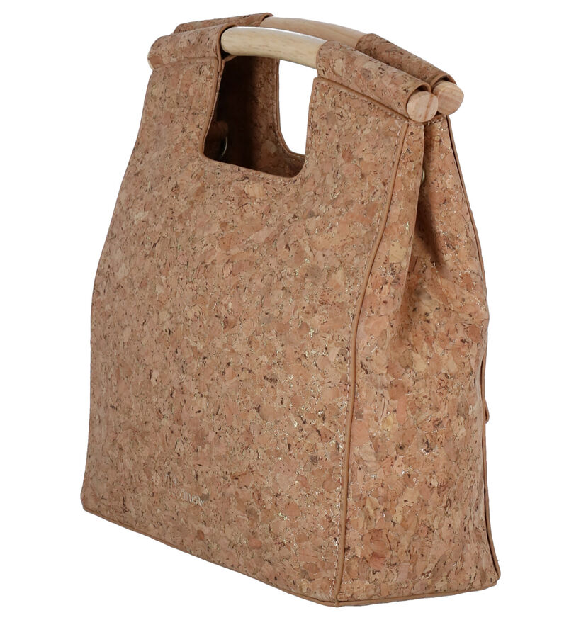 Woomen Coquelicot Vegan Bruine Handtas in kurk (283140)