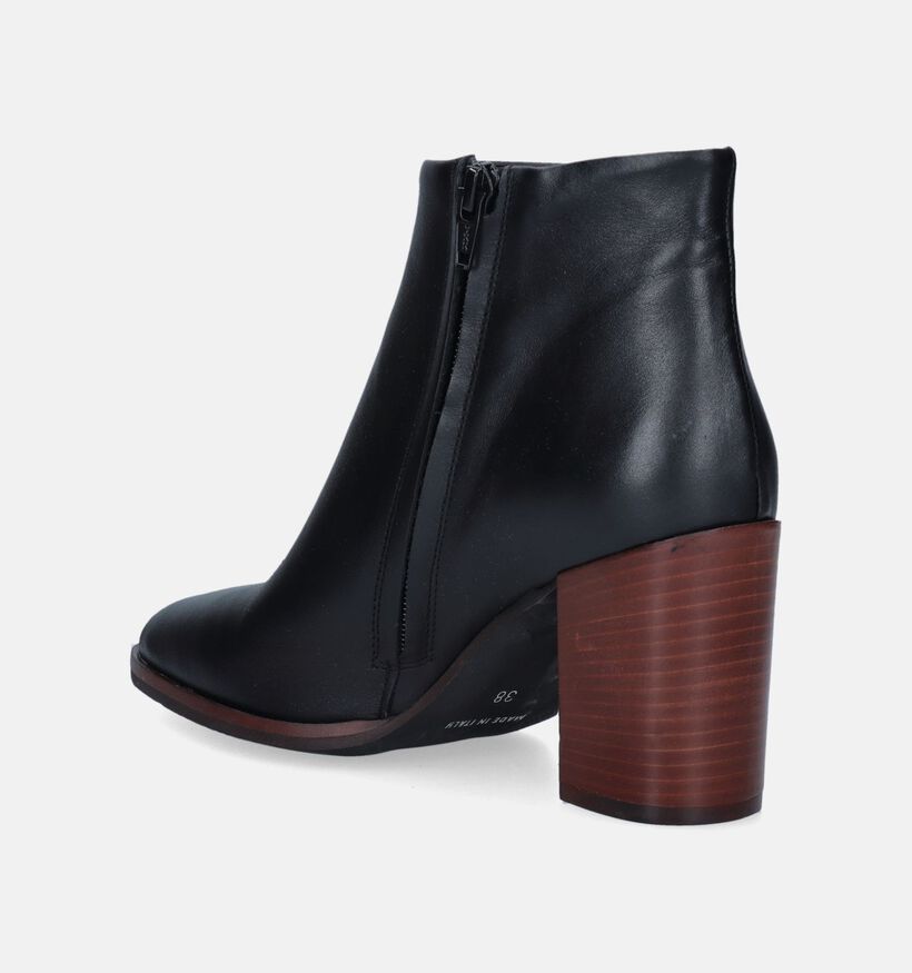 Laurent David Dany 01 Zwarte Enkellaarzen voor dames (348573)