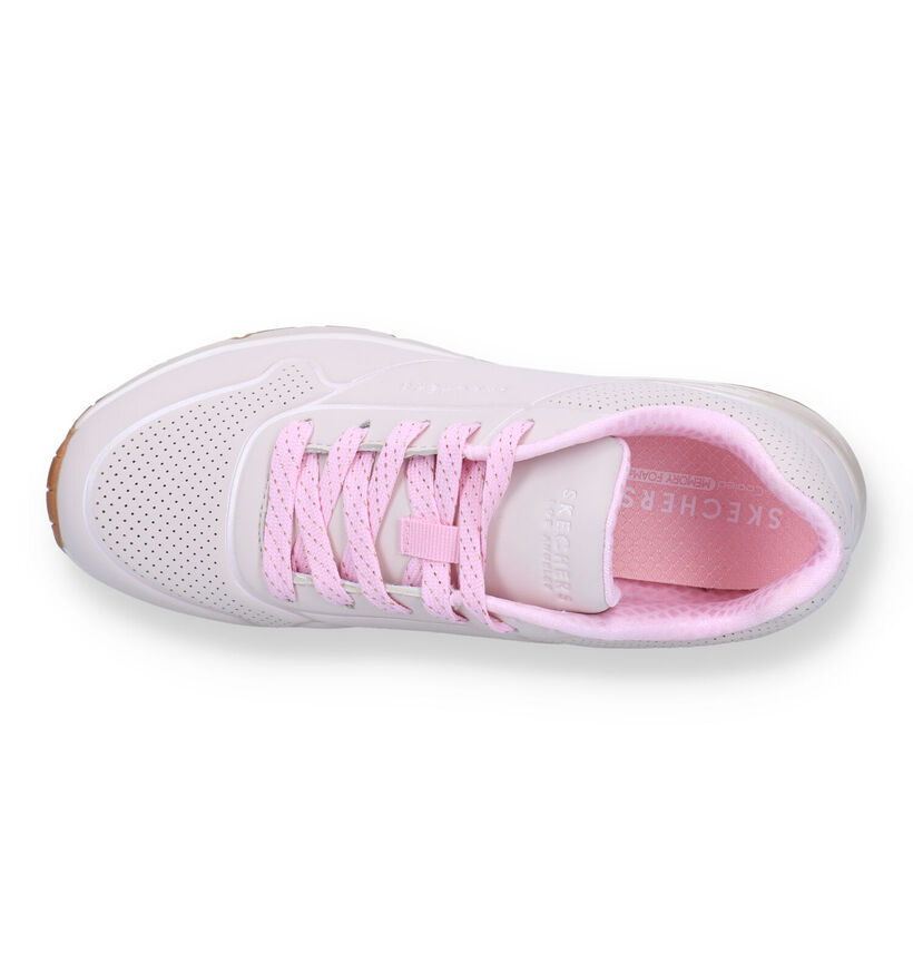 Skechers Uno Gen1 Cool Heels Baskets en Rose pour filles (326443)