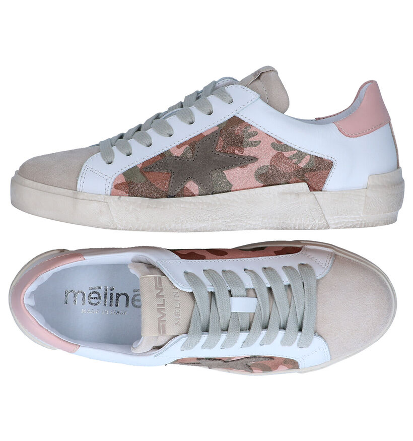 Méliné Baskets casual en Blanc pour femmes (289974) - pour semelles orthopédiques