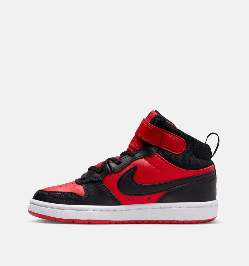 Nike Court Borough MID 2 PS Baskets en Rouge pour filles, garçons (347943)
