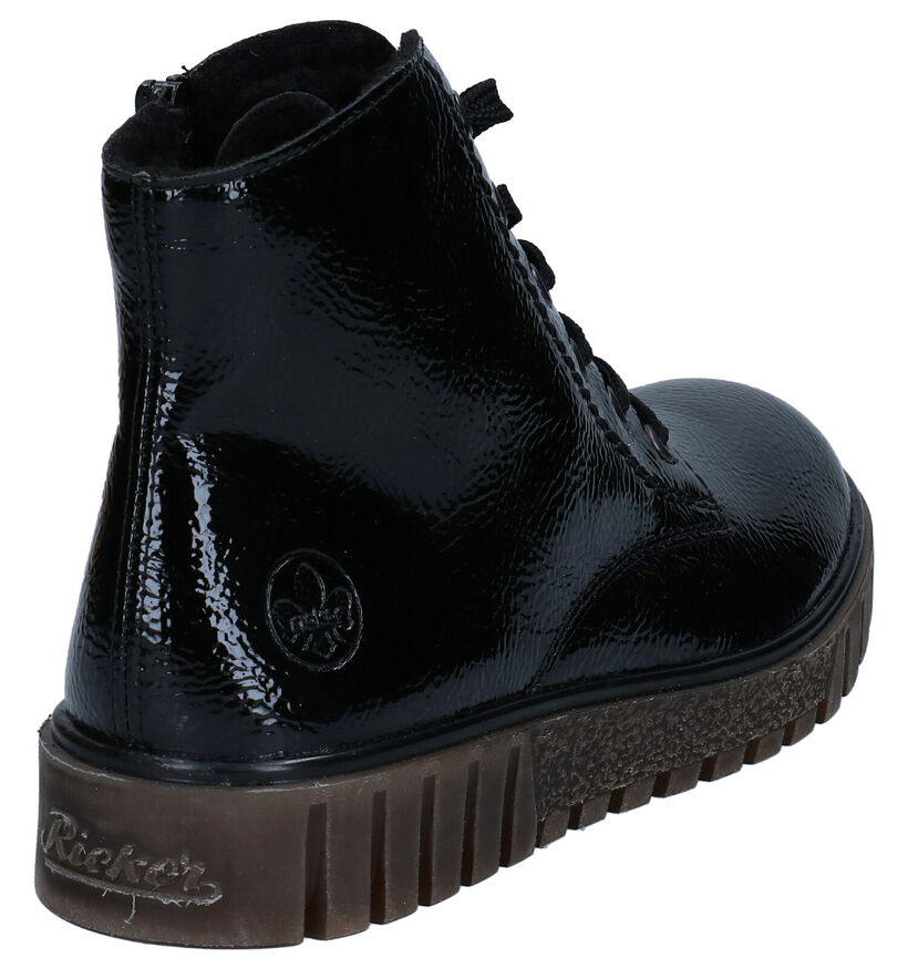 Rieker Zwarte Bottines in lakleer (283993)