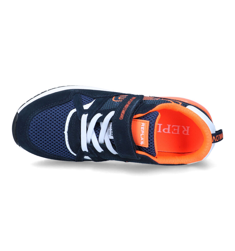 Replay Shoot Blauwe Sneakers voor jongens (321042) - geschikt voor steunzolen
