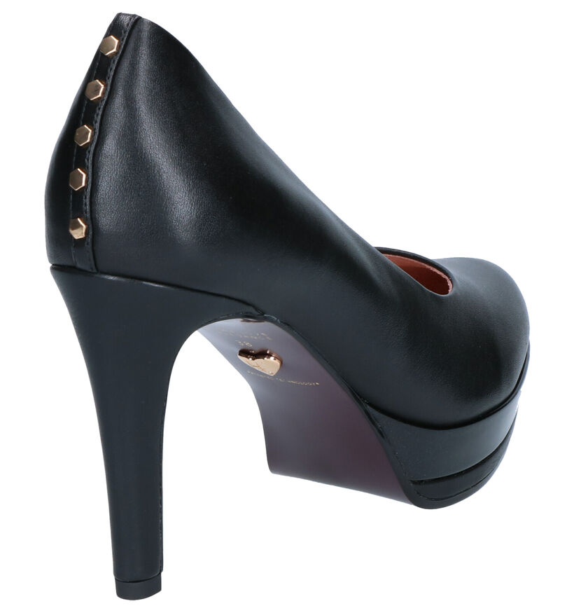 Tamaris Heart & Sole Zwarte Pumps in leer (257110)