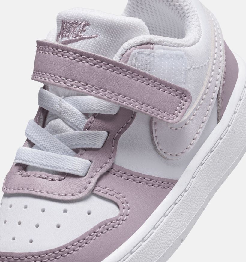 Nike Court Borough Low Paarse Sneakers voor meisjes (376156)