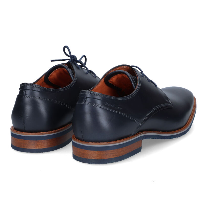 Van Lier Chaussures classiques en Bleu foncé pour hommes (316598) - pour semelles orthopédiques