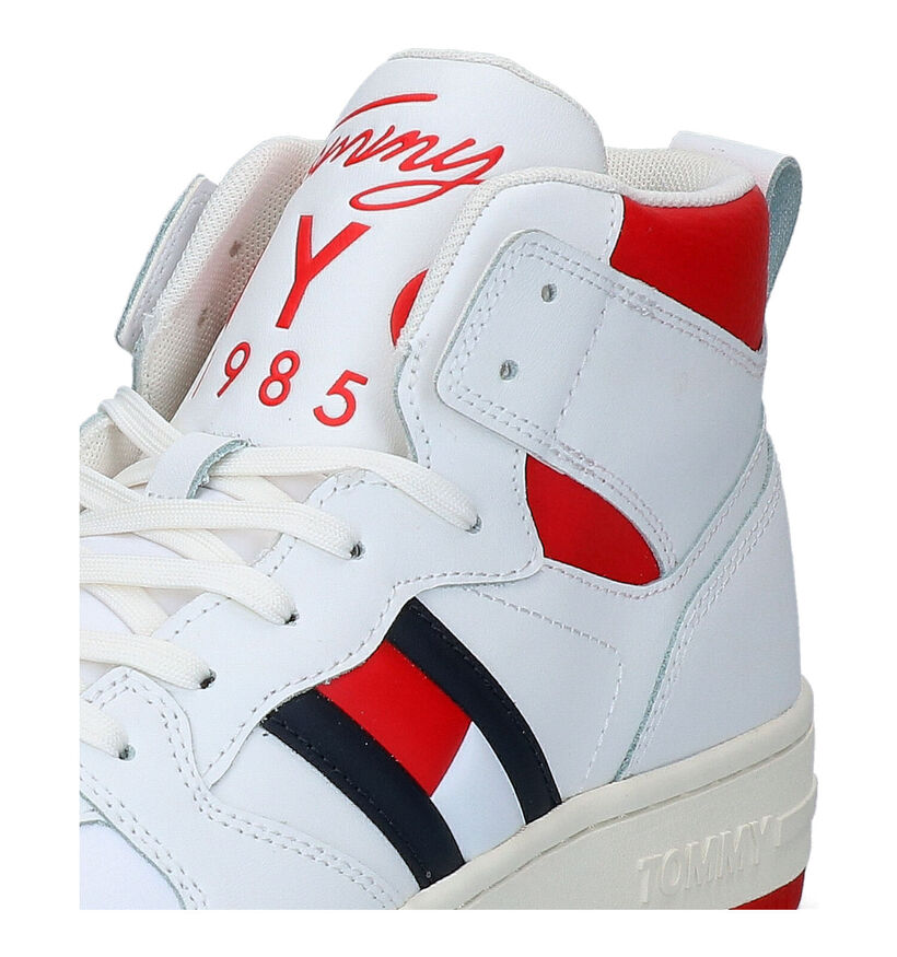 Tommy Hilfiger Witte Hoge Sneakers in leer (296043)