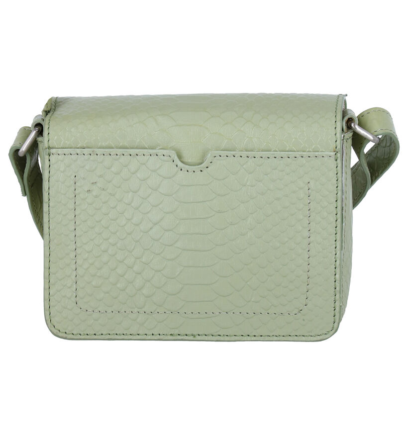 Via Limone Koraalrode Crossbody Tas in leer (276262)