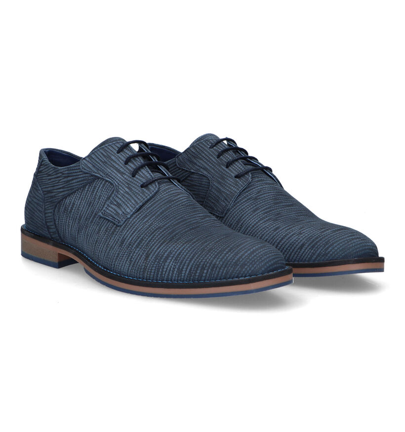 Bullboxer Chaussures classiques en Bleu pour hommes (331811) - pour semelles orthopédiques