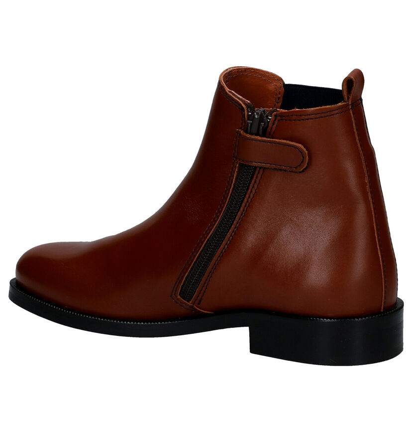 Hampton Bays Cognac Chelsea Boots in leer (281802)