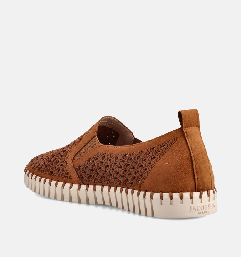 Ilse Jacobsen Tulip Cognac Instappers voor heren (356505) - geschikt voor steunzolen