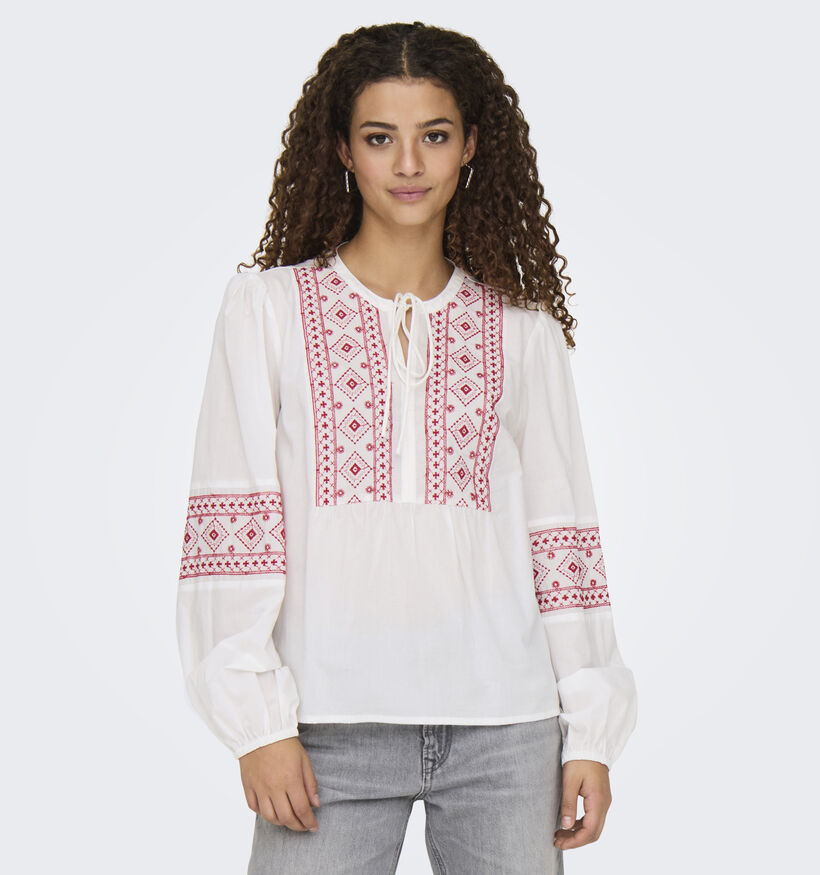 JDY Lulu Witte Blouse voor dames (353270)