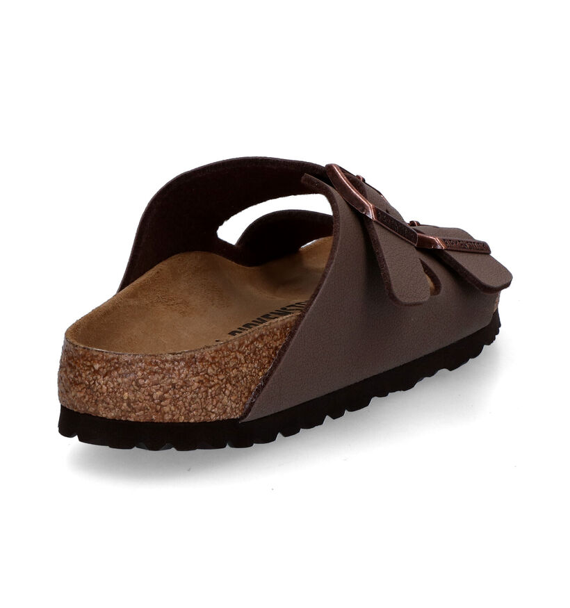 Birkenstock Arizona Birko Flor Zwarte Slippers voor jongens (338071)