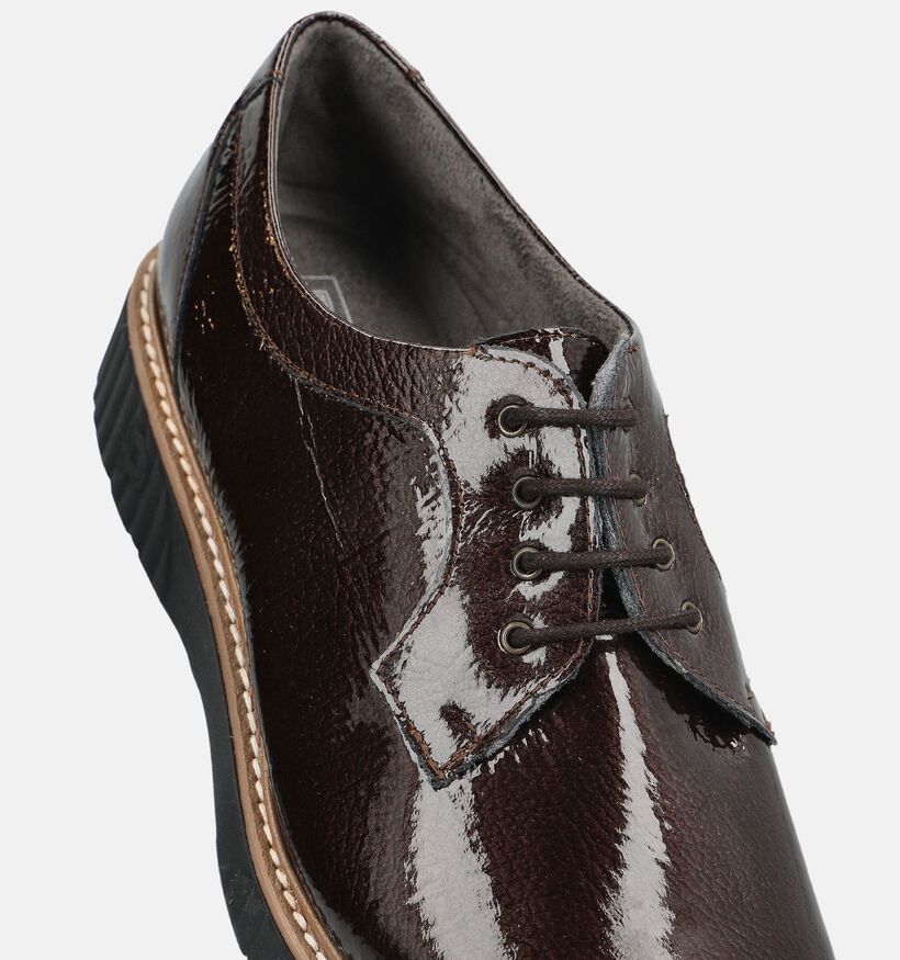 Pitillos Donkerbruine Veterschoenen voor dames (379726) - geschikt voor steunzolen