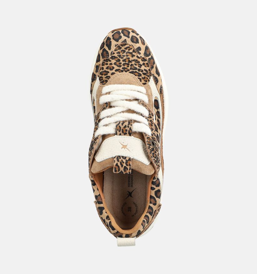 Xsensible Milau Bruine Sneakers voor dames (379010) - geschikt voor steunzolen